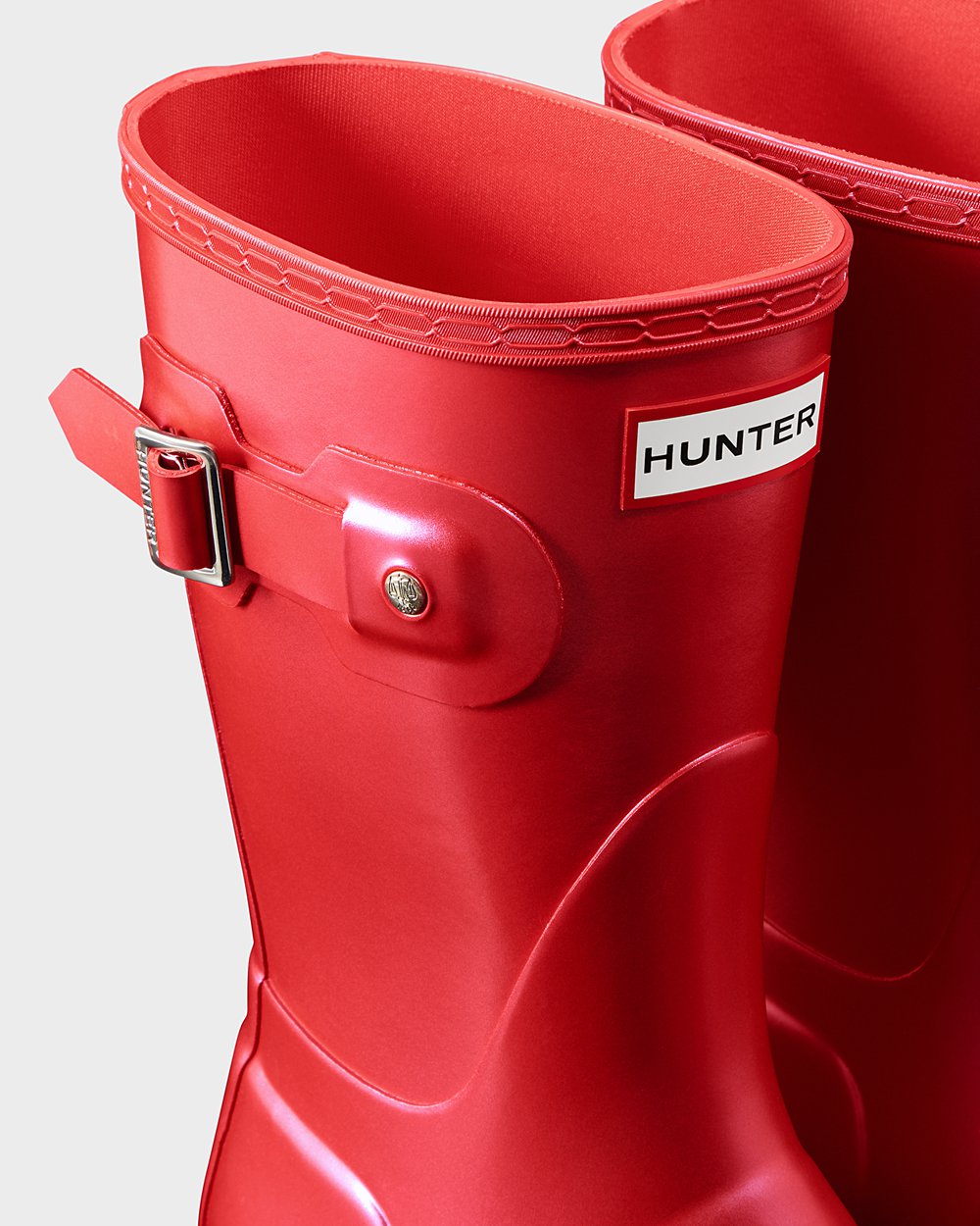 Womens Hunter Original Nebula - Short Rain Boots Red - 2685-QANPG